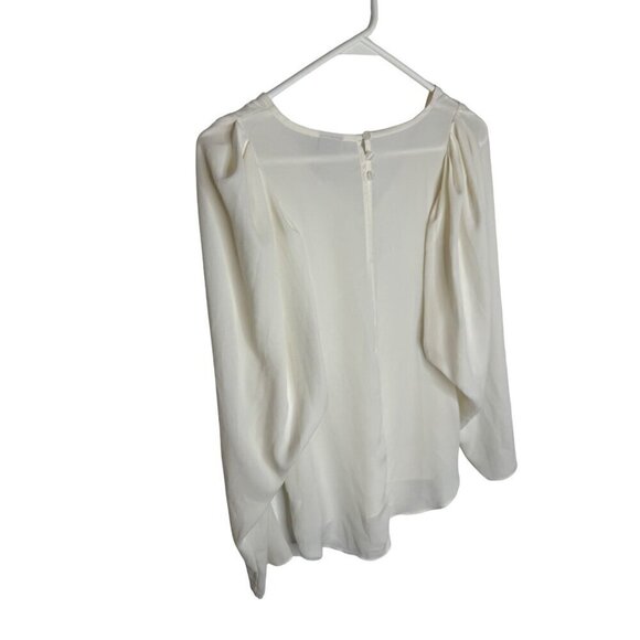 Worthington Long Sleeve Blouse Cream X-Small - Picture 4 of 4